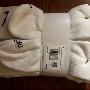Men’s Dri fit Nike White Crew Socks - Pack of 6 XL